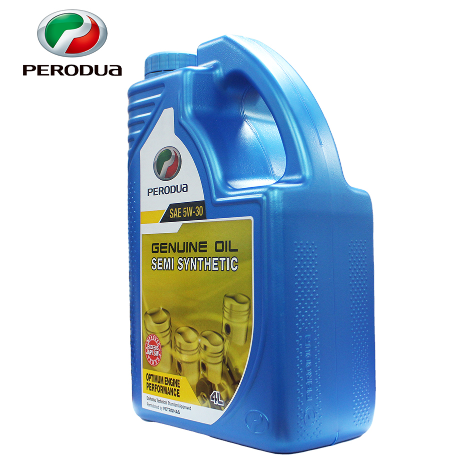 Perodua Sae 5W-30 Genuine Motor Oil Semi Synthetic 4 Litre 